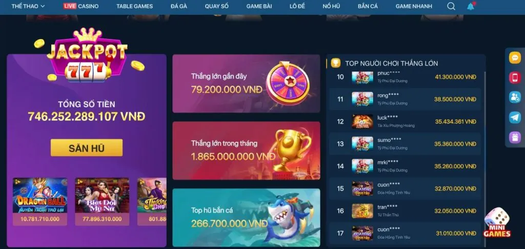 Cơ hội trúng Jackpot khủng khi chơi bắn cá tại Đá gà trực tiếp Thomo